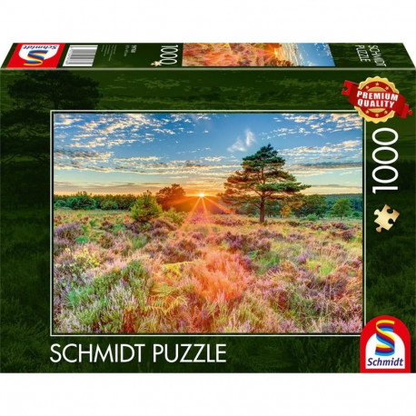 Heide im Sonnenuntergang (1000 Teile)