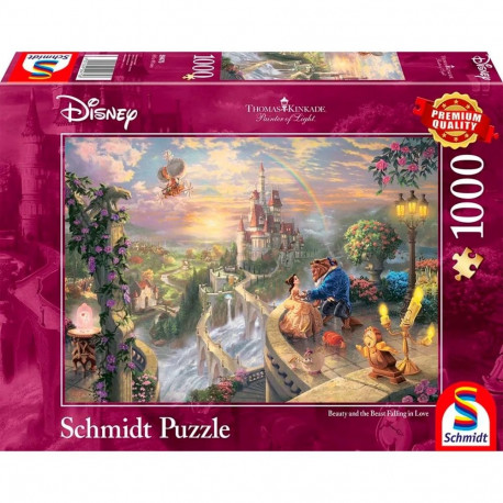 Schmidt Spiele Thomas Kinkade Studios: Disney Dreams Collection - Beauty and the Beast, Puzzle 1000 