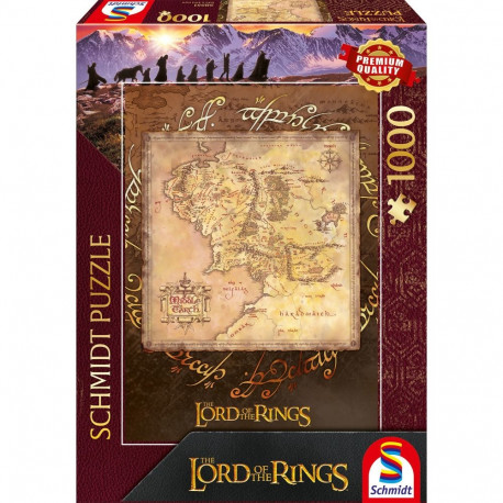 Schmidt Spiele Lord of the Rings - Middle Earth, Puzzle 1000 pieces