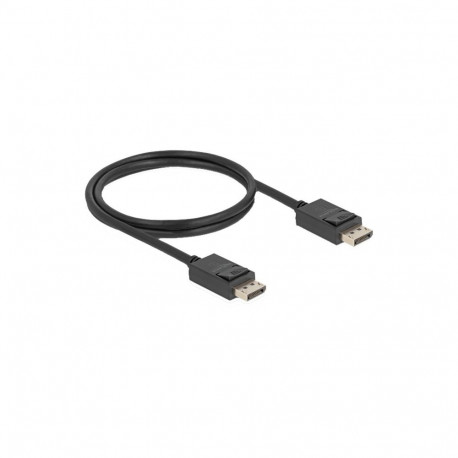 DeLOCK cable DisplayPort 2.1 male > DisplayPort male, 16K, 80 Gbps black, 1 meter