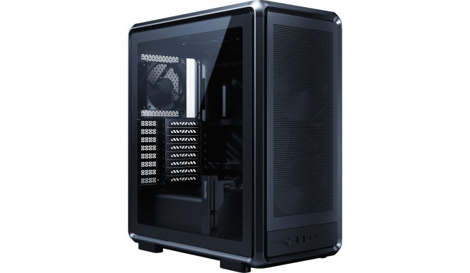 MasterFrame PC korpus 500 võrgupaneeliga karastatud klaas, must
