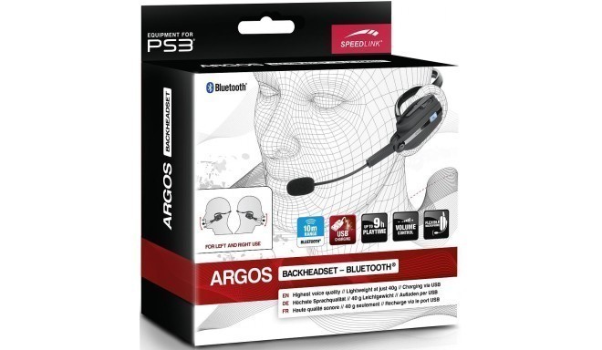 Speedlink austiņas ar mikrofonu Argos BT  PS3 SL4472