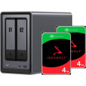 Ugreen DXP2800 + 2x 4TB Seagate IronWolf HDD Bundle, NAS