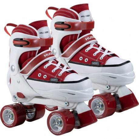 HUDORA Roller Skates size 36-39, roller skates red/white, sneaker look