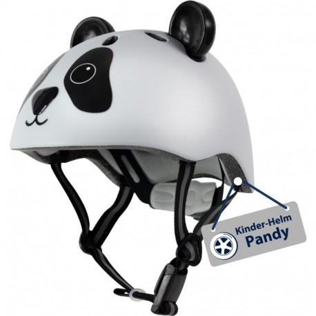 Kinderhelm Pandy (weiß/schwarz, Gr. 48-52)