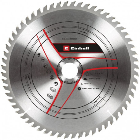 Kreissägeblatt HM, Ø 254 x 30mm, 3,2mm, 60Z (für Zug-Kapp- & Gehrungssägen, Tischkreissägen)