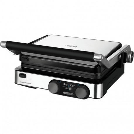 Kontaktgrill Rock'Ngrill Dual (schwarz/edelstahl, 2.000 Watt)