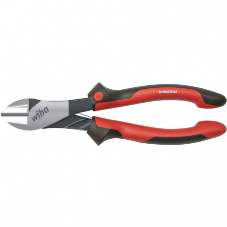 Wiha Heavy-Duty Side Cutters Industrial, Cutting Pliers red/yellow, with DynamicJoint