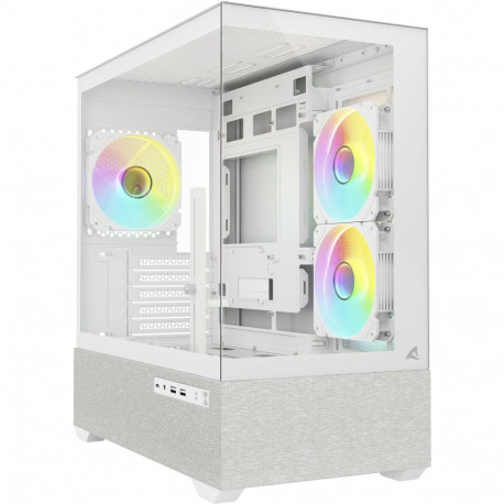 Sharkoon MK7 ARGB, tower case white, tempered glass x 2