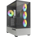 Sharkoon AK7 ARGB, tower case black, tempered glass x 2