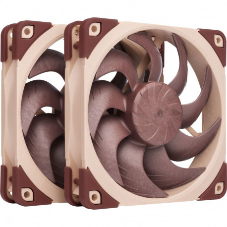 NF-A12x25 G2 PWM Sx2-PP (braun/beige, PWM-Anschluss, 2 Lüfter, 120 mm)