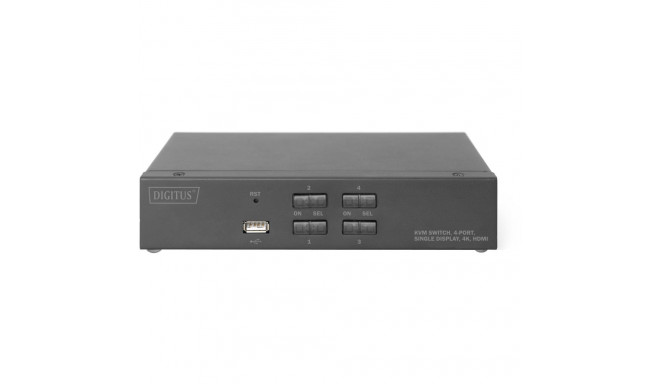 Desktop HDMI KVM Switch 4-Port (schwarz)