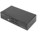 Digitus Desktop HDMI KVM Switch 4-Port, KVM Switch black