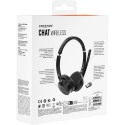 Creative Chat Wireless, black headset, USB dongle, Bluetooth