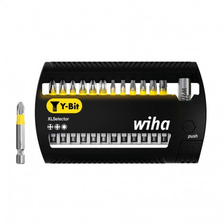 Wiha bit set XLSelector Y-Bit 50mm, 13-piece black/yellow, PH / PZ / TX
