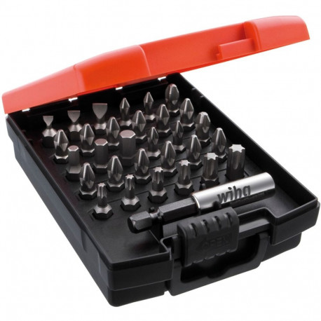 Bit-Satz Standard, 25mm, 31-teilig (schwarz, 1/4", Form C 6,3)