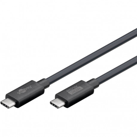 USB4 Version 2.0 Kabel, USB-C Stecker > USB-C Stecker, 80Gbit/s (schwarz, 1,2 Meter, Laden mit bis z