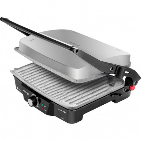 Kontaktgrill Rock’n Grill 2000 W (schwarz/edelstahl, 2.000 Watt)