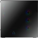ARCTIC Xtender Mirrow Black Design, Tower case black, Tempered Glass x 2 (mirrored)