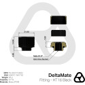 Thermal Grizzly DeltaMate Fitting HT16, connection black