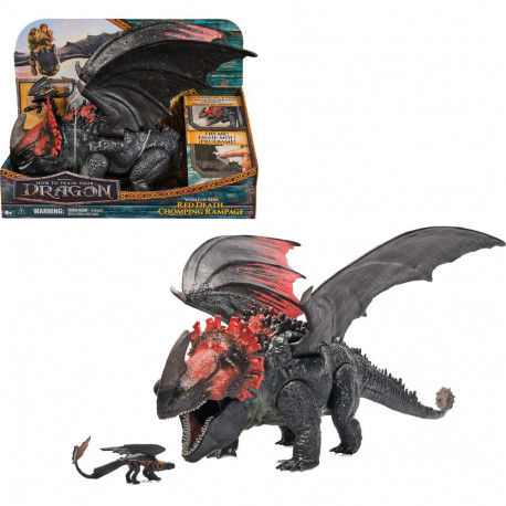 Drachenzähmen leicht gemacht - Roter Tod-Drachenfigur & Mini Ohnezahn