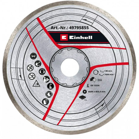EINHELL diamond cutting disc, O 200 x 25.4 x 2.4mm for tile cutting machines