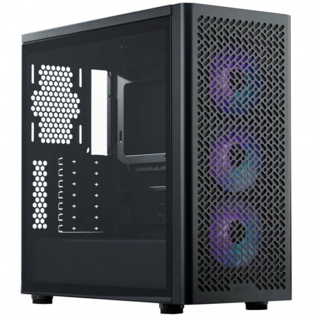 Cooler Master Elite 502, tower case black, tempered glass