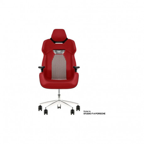 Gaming-Stuhl ARGENT E700 Storm Black Houndstooth Fabric (rot/schwarz, Design by Studio F. A. Porsche