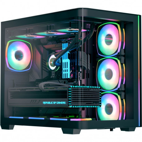 pc korpus P500C EVO-G-BK-v1 2× karastatud klaasid, must