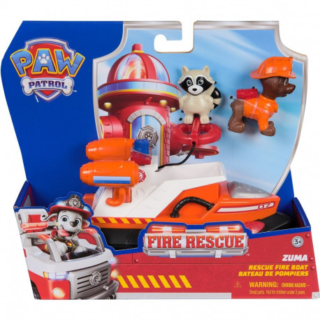 Paw Patrol päästepaat Zuma, komplektis koerakujuke ja pesukaru kujuke