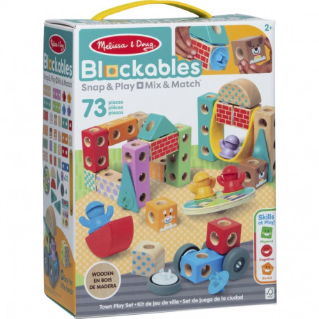 Spin Master Melissa & Doug - Blockables City Playset, Construction Toy