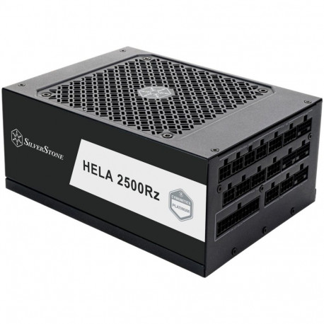 SilverStone HELA 2500R, PC power supply black, 4x 12-pin high power GPU, 7x PCIe, cable management, 