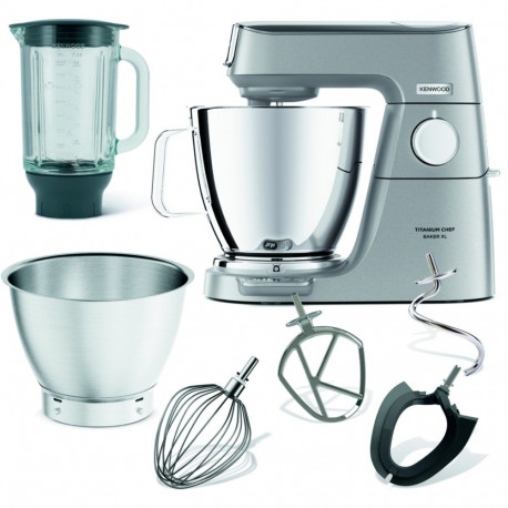 Kenwood Titanium Chef Baker XL food processor KVL85.124SI silver, 1,200 watts, integrated scale, tim