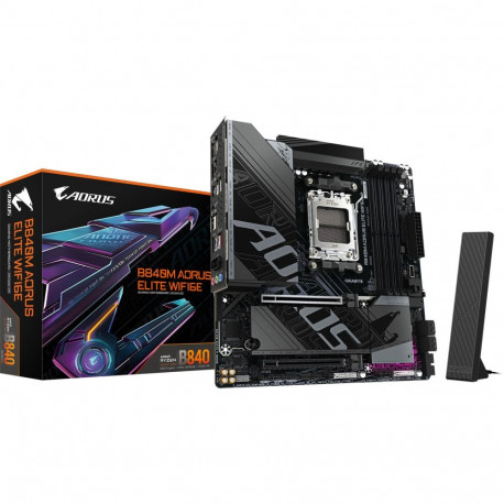 AORUS B840M ELITE WIFI6E, must/hõbe