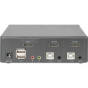 Digitus KVM Switch 2 Port, KVM switch black