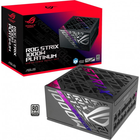 ROG toiteplokk STRIX-1000P-GAMING 1x 12-Pin suure võimsusega GPU 4x PCIe kaablijuhtimine 1000W, must