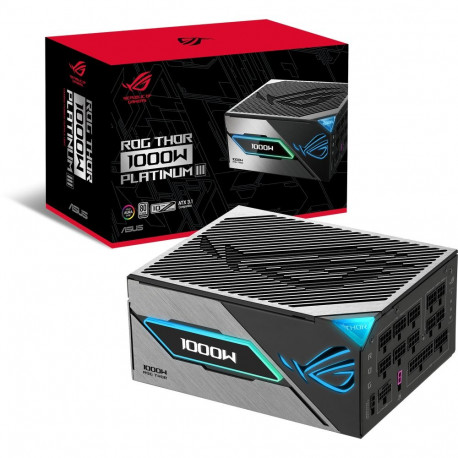 ROG Thor 1000W Platinum III (schwarz, 1x 12 Pin High Power GPU, 4x PCIe, Kabelmanagement, 1000 Watt)