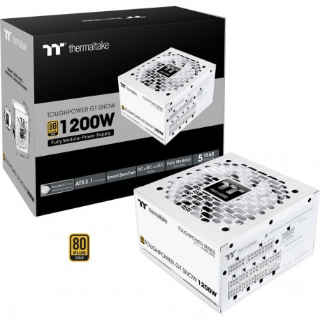 Toughpower GT Snow 1200W (weiß, 2x 12-Pin High Power GPU, 5x PCIe, Kabelmanagement, 1200 Watt)