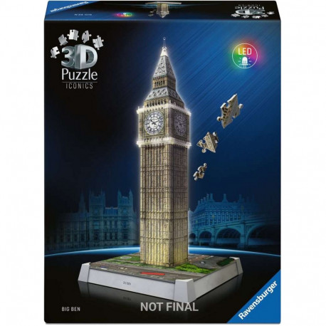 Ravensburger 3D Puzzle Iconics: Big Ben - with light 216 pieces