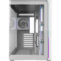 FSP M580-WP, tower case white, tempered glass