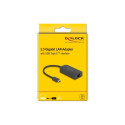 DeLOCK USB Type-A Adapter to 2.5 Gigabit, LAN Adapter black