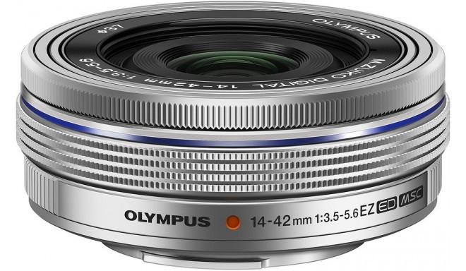 M.Zuiko Digital ED 14-42mm f/3.5-5.6 EZ objektīvs, sudrabots