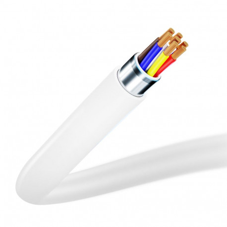 3mk Hyper Cable USB-A / micro USB 5V 2.4A 1.2m - white
