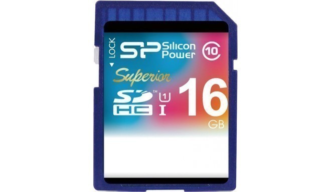 Silicon Power карта памяти SDHC 16GB Superior