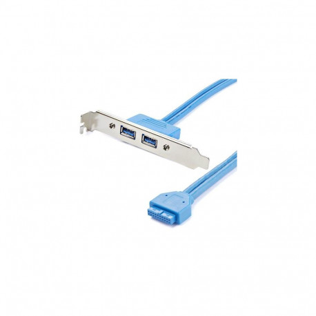 StarTech.com 2 Port USB 3.0 (5Gbps) A Female Slot Plate Adapter