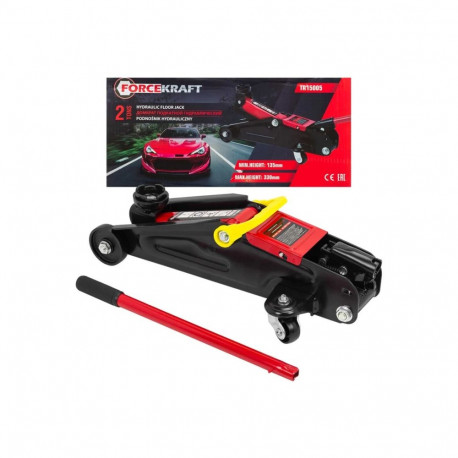 Hydraulic Floor Jack 2t, FORCEKRAFT, FK-TR15005, height 330 mm, weight 8 kg