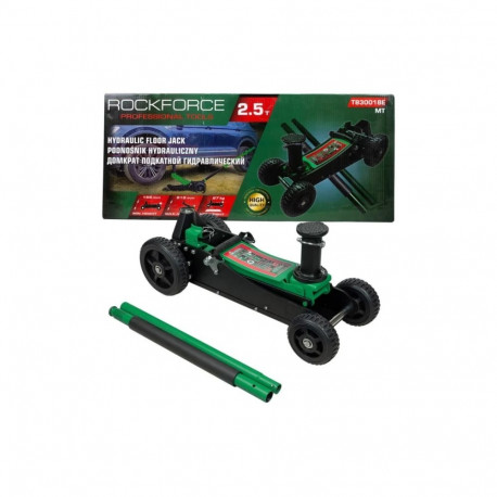 Hydraulic Floor Jack with Wheels, ROCKFORCE, RF-T830018E, 2.5t, height 155-615mm