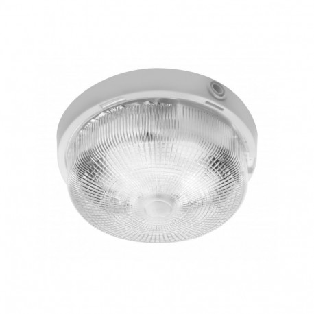 Lae/seinalamp RINGO, max 100W, E27, AC220-240V, 50-60Hz, IP44, ABS/klaas, valge