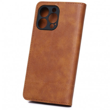Kaardivahega mobiiliümbris Setty Galaxy S26 Wallet Smart Seam pruun