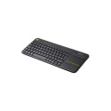 Logitech K400 Plus Touch Wireless Keyboard, RF Wireless, US, Black